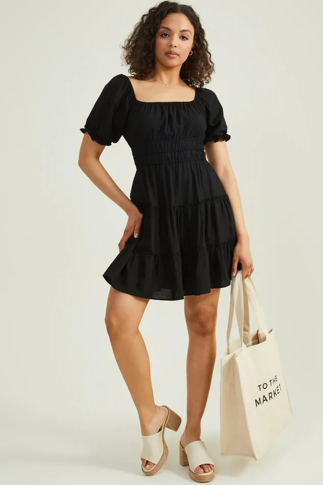 Altar039d State Gertrude Puff Sleeve Dress Women Mini