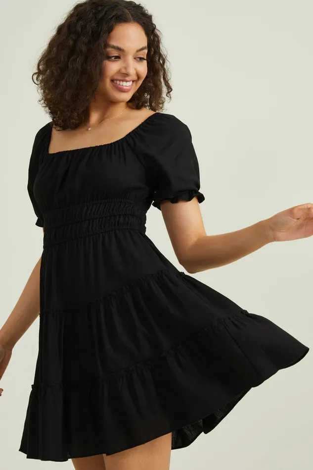 Altar039d State Gertrude Puff Sleeve Dress Women Mini