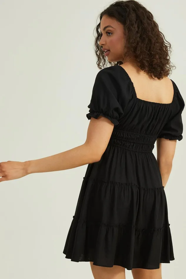 Altar039d State Gertrude Puff Sleeve Dress Women Mini