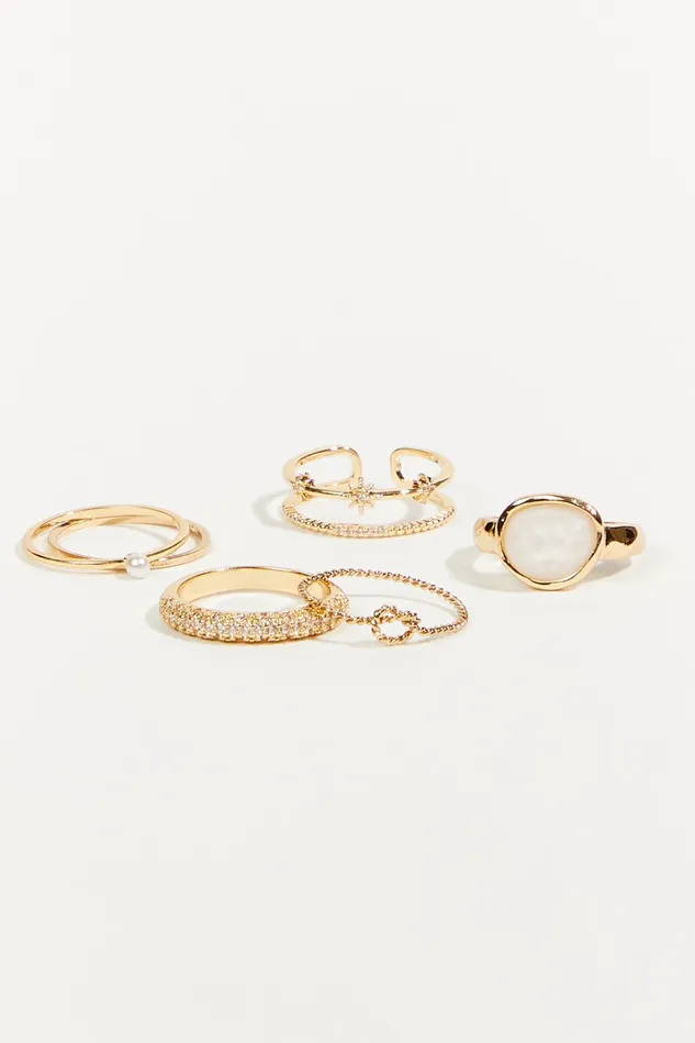 Altar039d State Glitz Dainty Ring 6 Pack Women Jewelry
