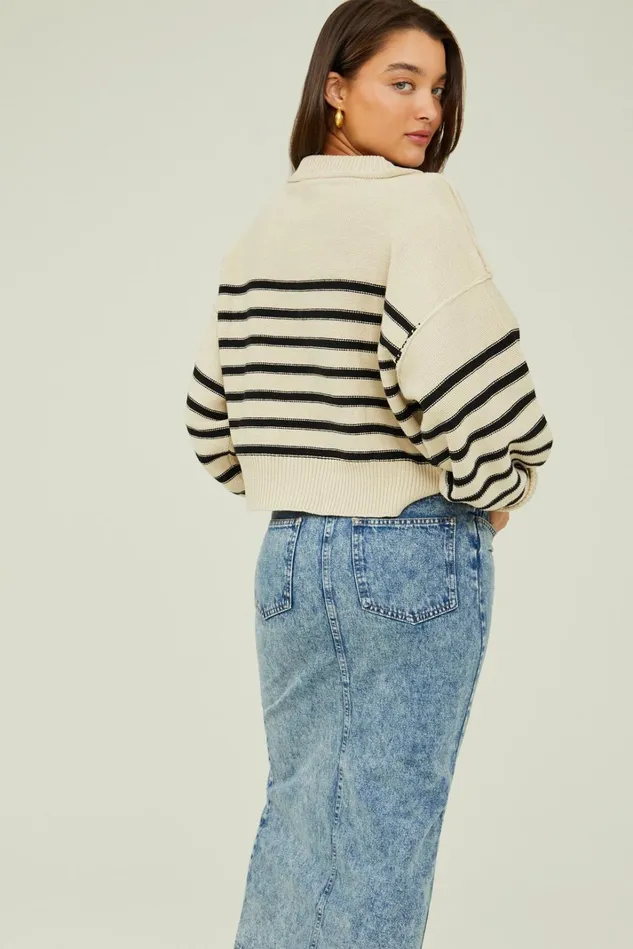Altar039d State Harley Stripped Sweater Women Sweaters