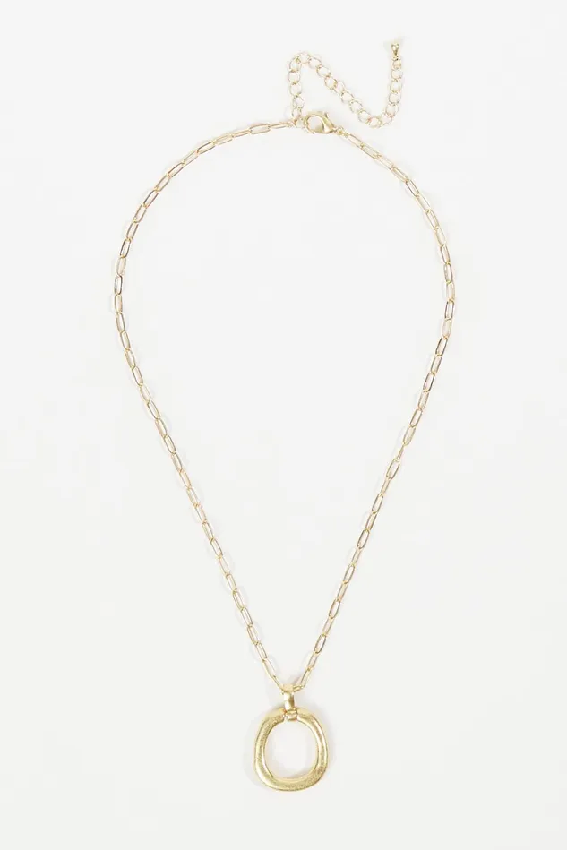 Altar039d State Irregular Circle Pendant Necklace Women Jewelry