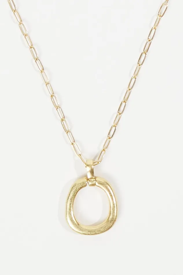 Altar039d State Irregular Circle Pendant Necklace Women Jewelry