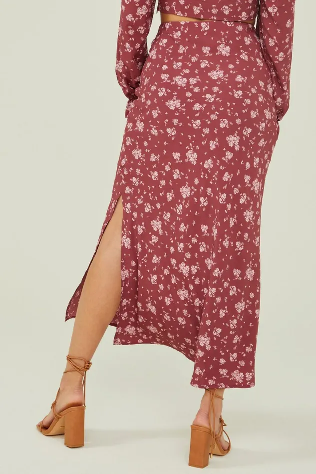 Altar039d State Ivy Floral Maxi Skirt Women Matching Sets
