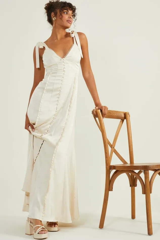 Altar039d State Jacindy Satin Maxi Dress Women Maxi Midi