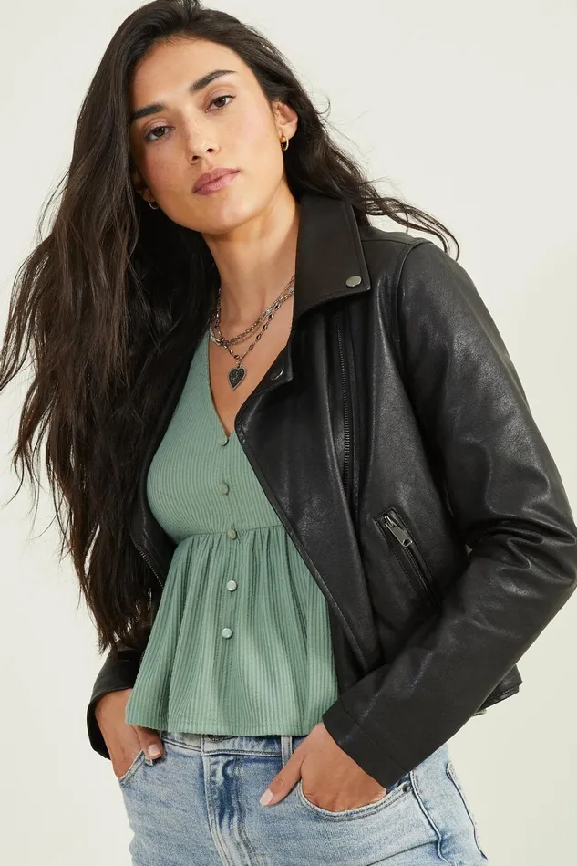 Altar039d State Jackie Vegan Leather Jacket Women Jackets