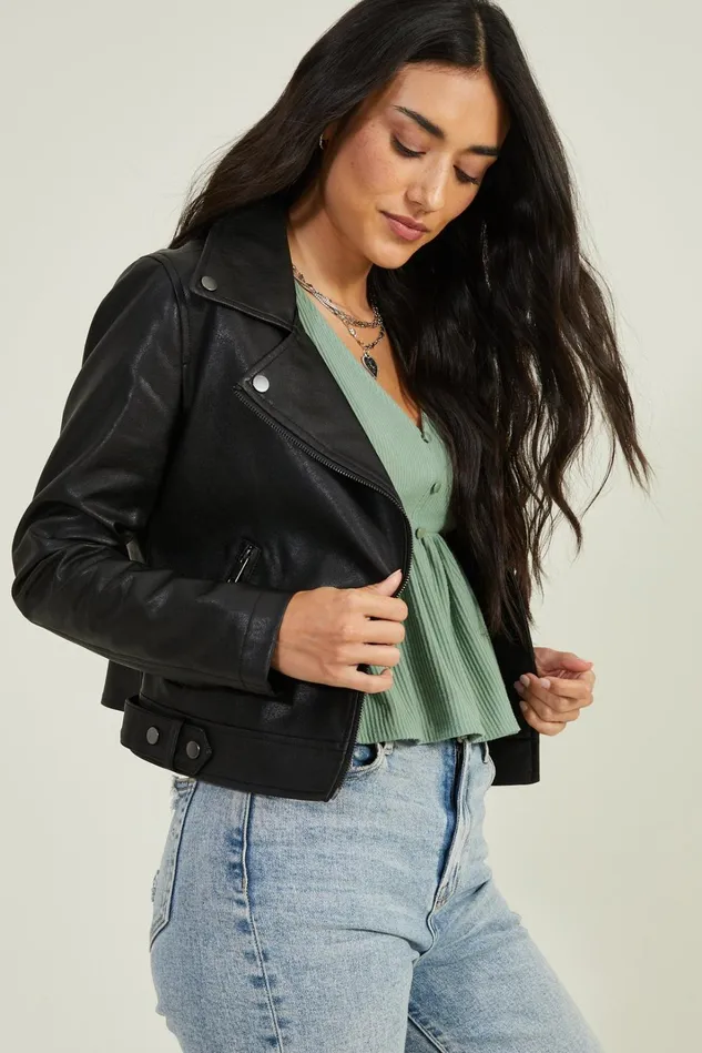 Altar039d State Jackie Vegan Leather Jacket Women Jackets
