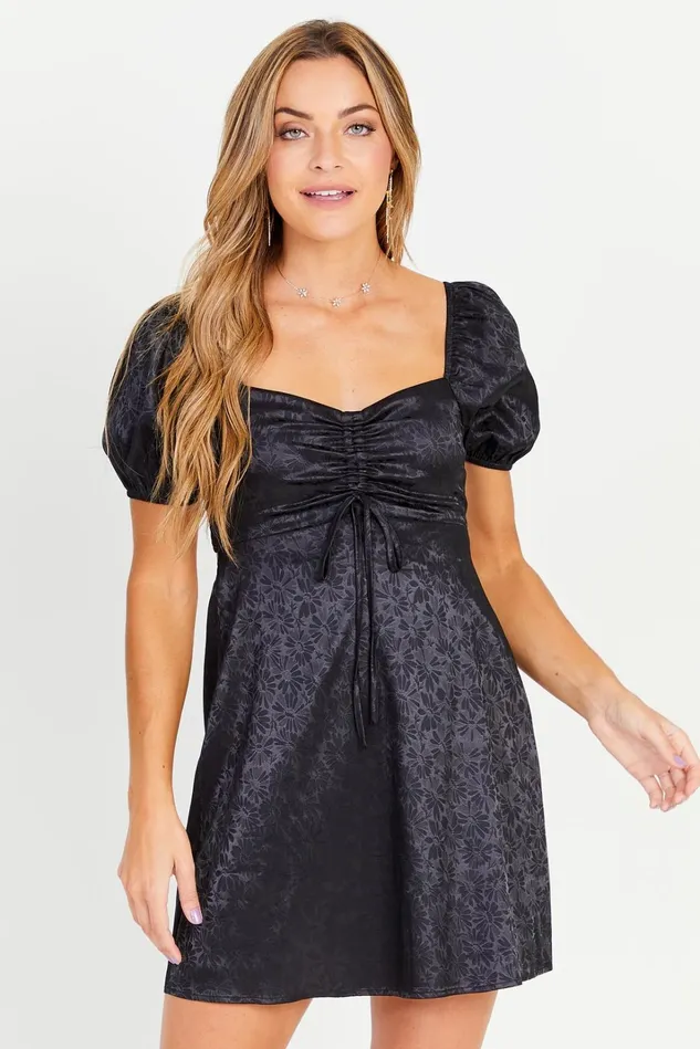 Altar039d State Jocelyn Satin Daisy Dress Women Mini