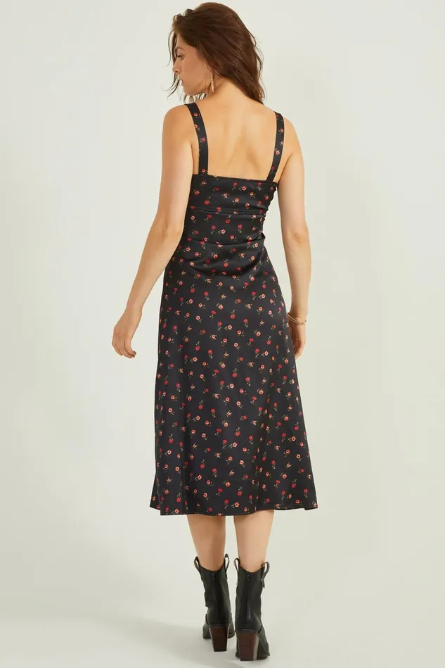 Altar039d State Juliet Satin Midi Slip Dress Women Casual