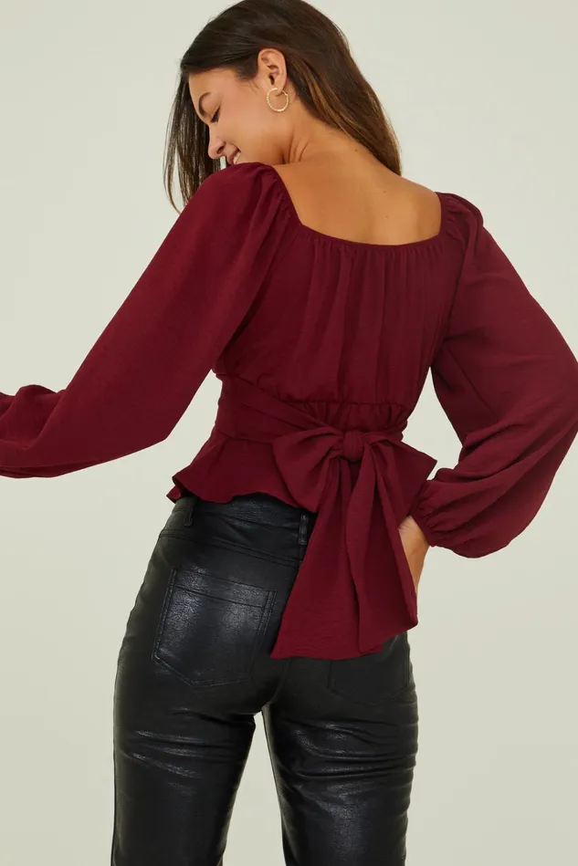Altar039d State Karina Tie Back Top Women Blouses
