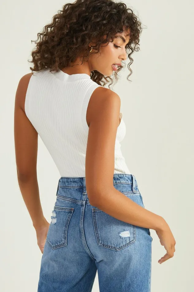 Altar039d State Kristie Mock Neck Bodysuit Women Blouses