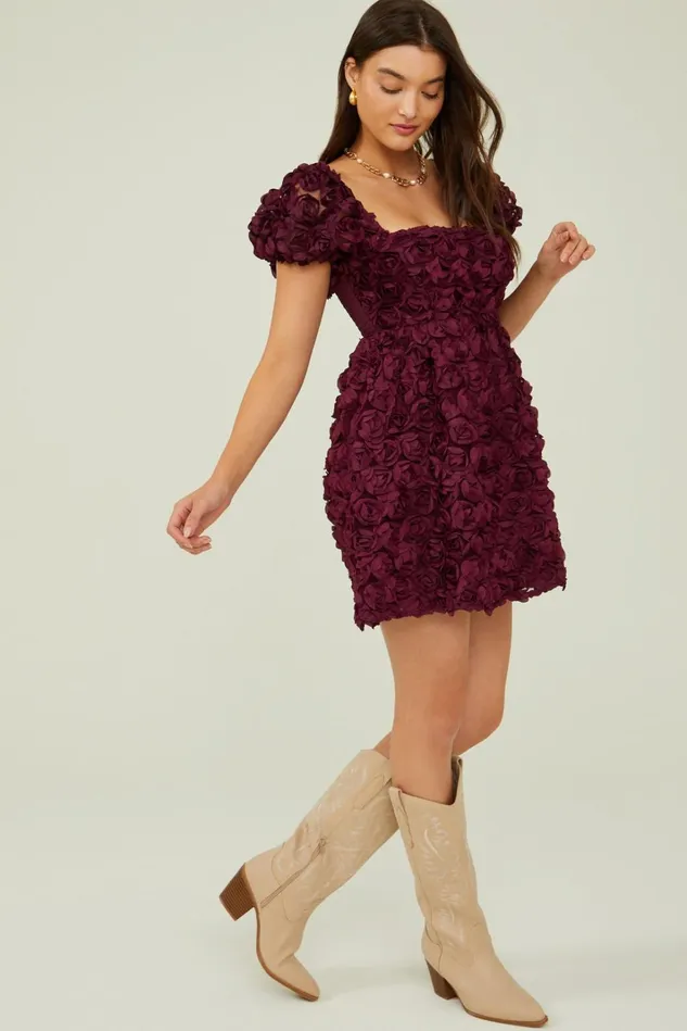 Altar039d State Krystal Rosette Dress Women Mini