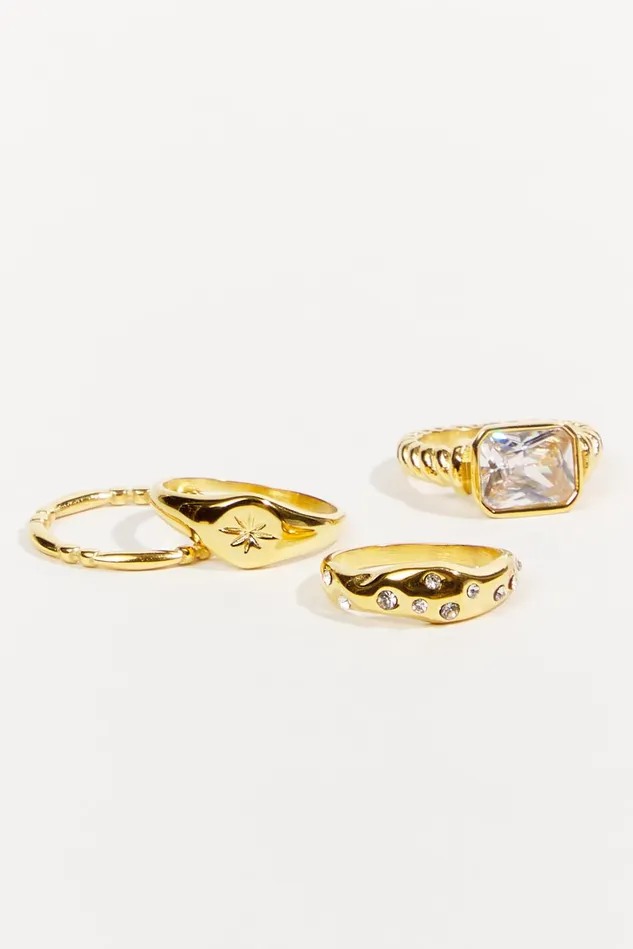 Altar039d State Large Jewel Signit Ring Pack Women Jewelry