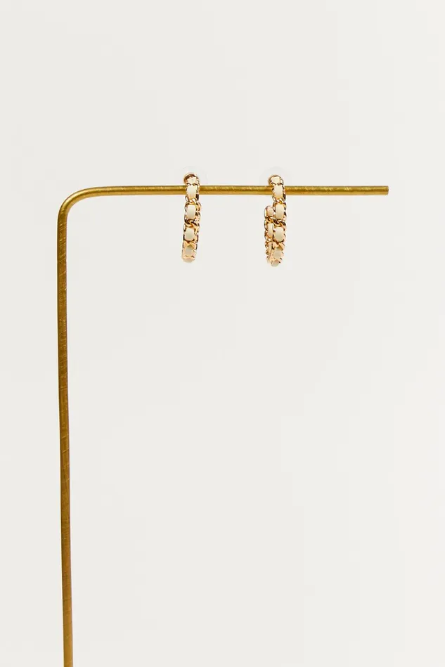 Altar039d State Leather Twisted Hoop Earrings Women Jewelry