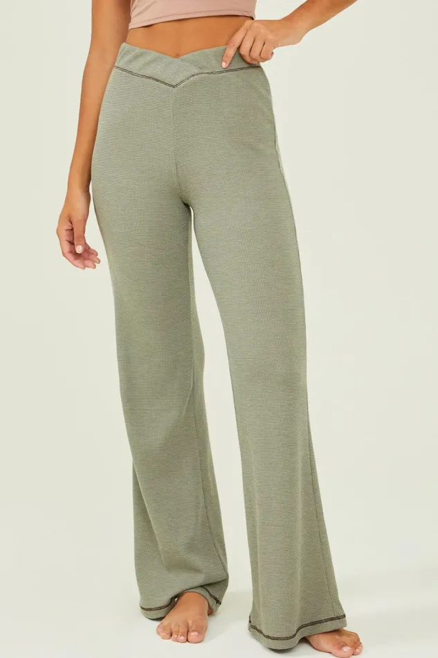 Altar039d State Leigha Thermal Crossover Pants Women Matching Sets