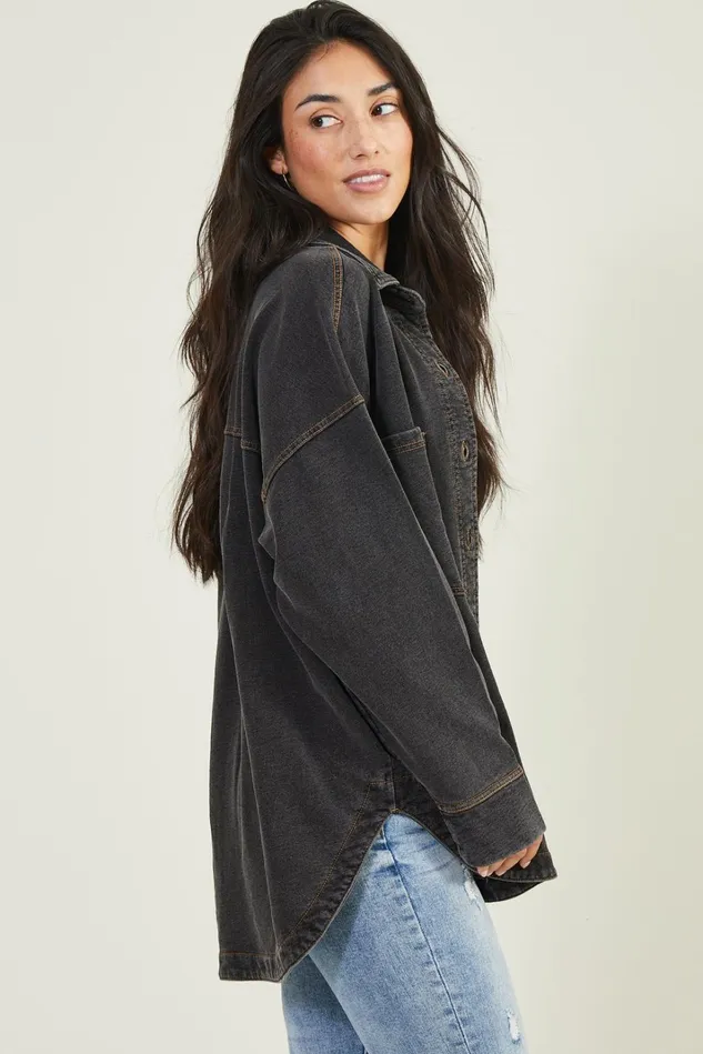 Altar039d State Lori Denim Shacket Women Jackets