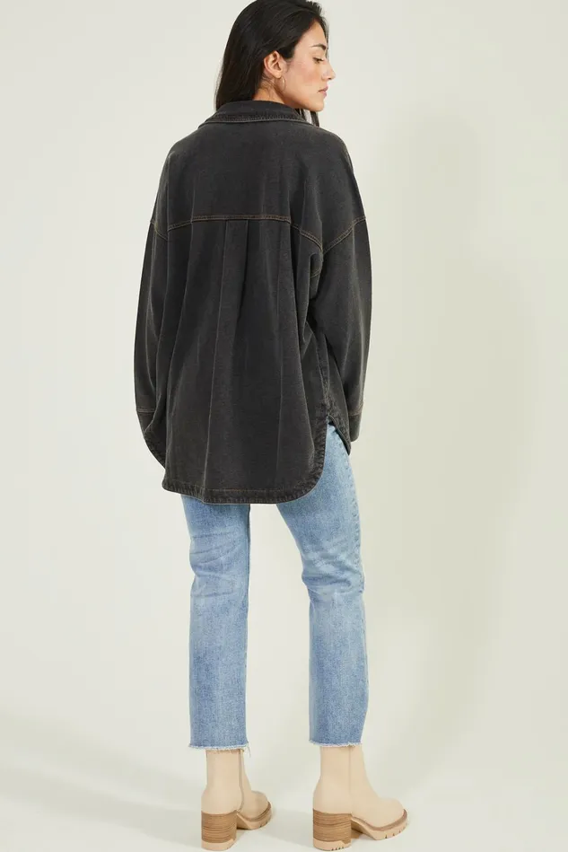 Altar039d State Lori Denim Shacket Women Jackets