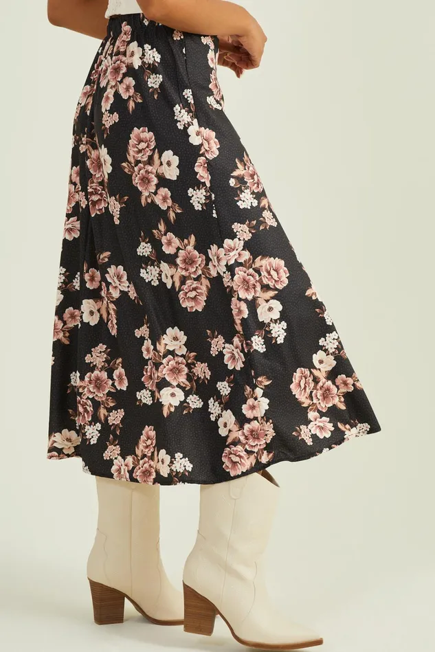 Altar039d State Marlo Midi Floral Skirt Women Skirts Skorts