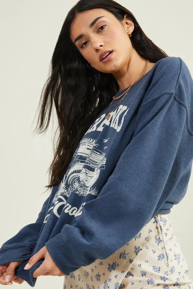 Altar039d State Outer Banks Oversized Fleece Sweatshirt Women Graphics