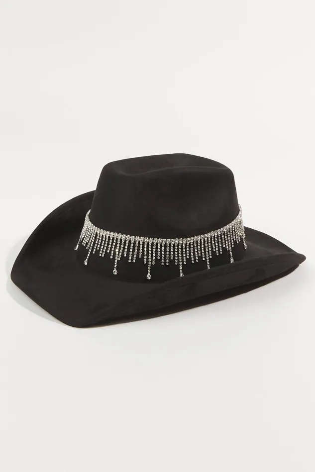 Altar039d State Rhinestone Fringe Western Hat Women Hats