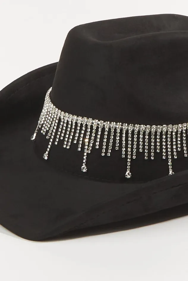 Altar039d State Rhinestone Fringe Western Hat Women Hats