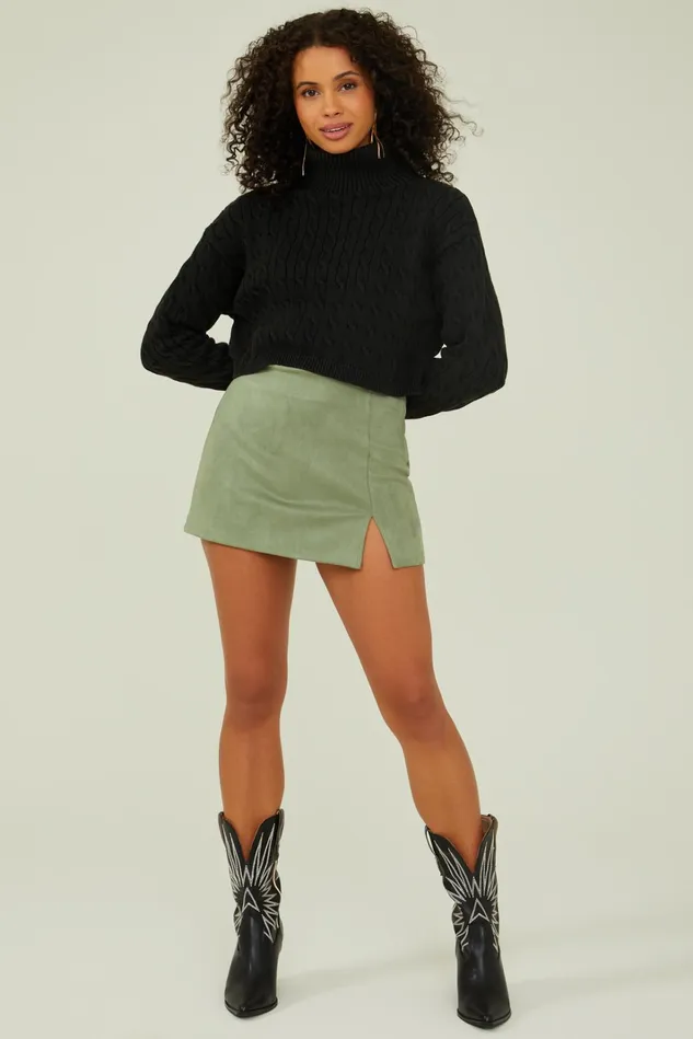 Altar039d State Rory Suede Notch Skirt Women Skirts Skorts
