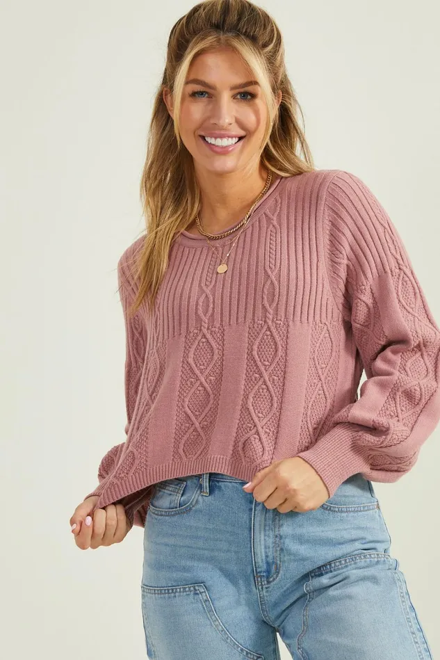 Altar039d State Sage Cable Knit Sweater Women Sweaters