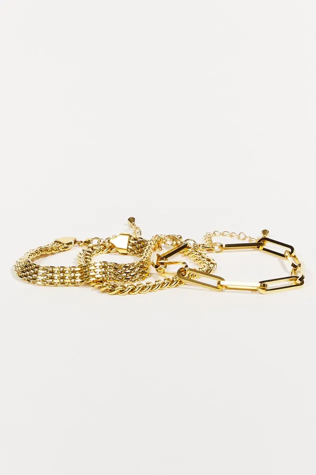 Altar039d State Stainless Steel Chain Link Bracelet Pack Women Jewelry