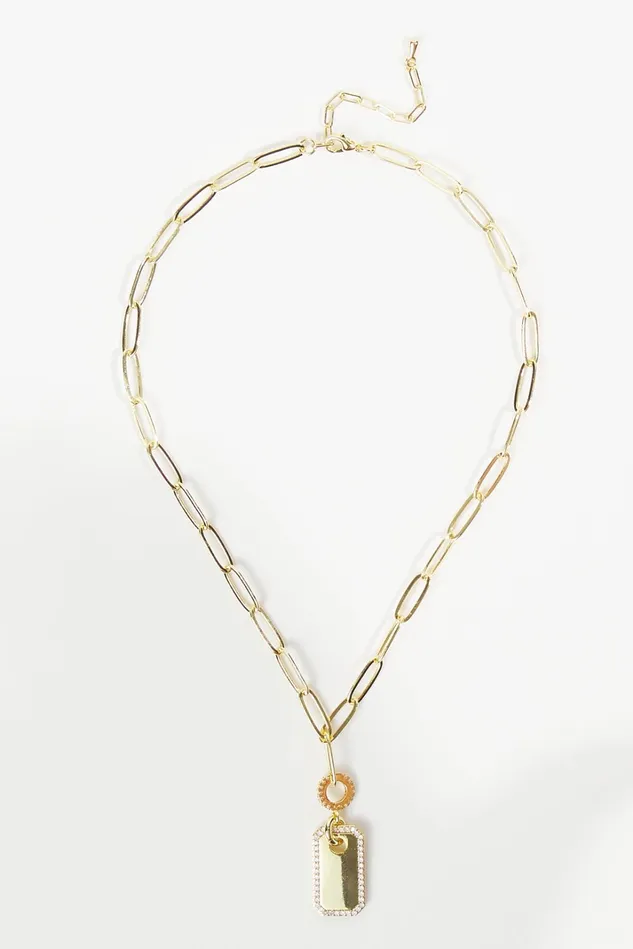 Altar039d State Tag Chain Necklace Women Jewelry