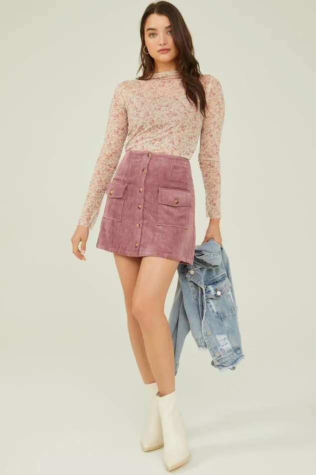 Altar039d State Tania Corduroy Skirt Women Skirts Skorts