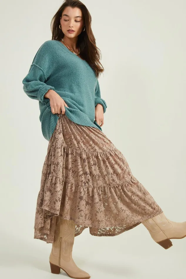 Altar039d State Tatum VNeck Tunic Sweater Women Sweaters