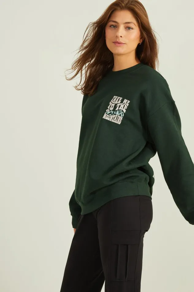 Altar039d State To The Mountains Graphic Sweatshirt Women Activewear
