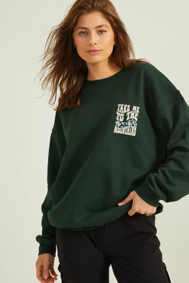 Altar039d State To The Mountains Graphic Sweatshirt Women Activewear