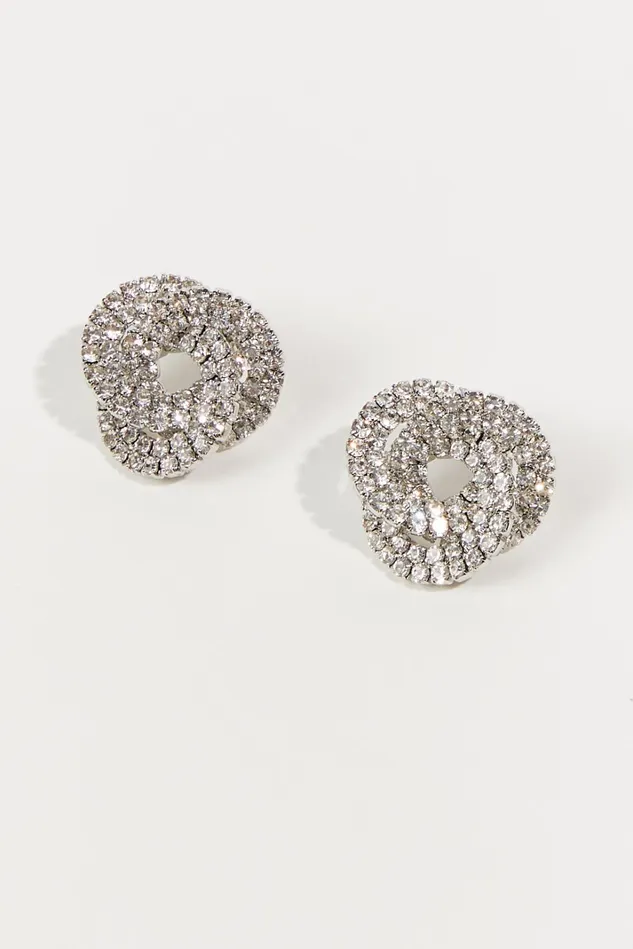 Altar039d State Twisted Crystal Earrings Women Jewelry