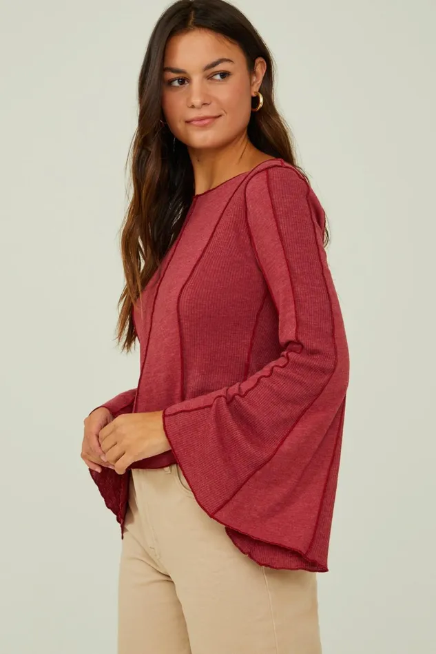Altar039d State Zya Bell Sleeve Top Women Blouses