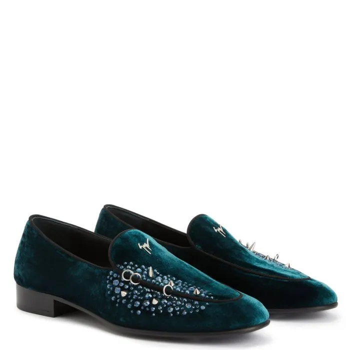 Alvaro Studs Green Men Giuseppe Zanotti Shoes