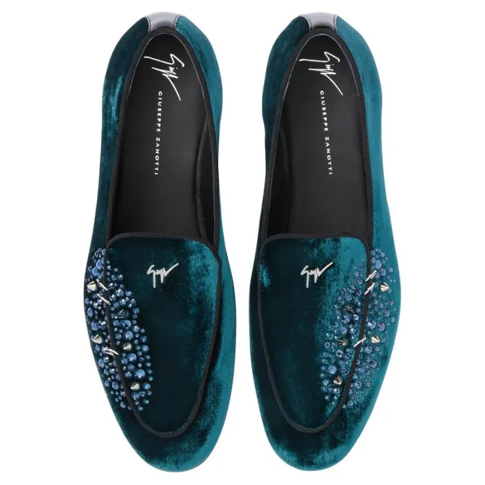 Alvaro Studs Green Men Giuseppe Zanotti Shoes