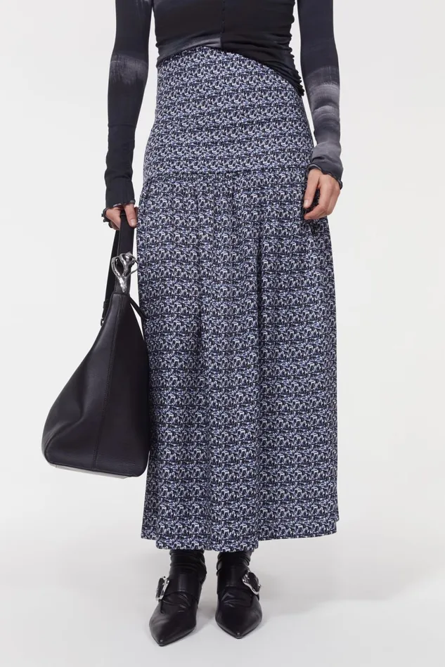 Amalthea Brush Skirt Ink Pen Women Rodebjer Skirts
