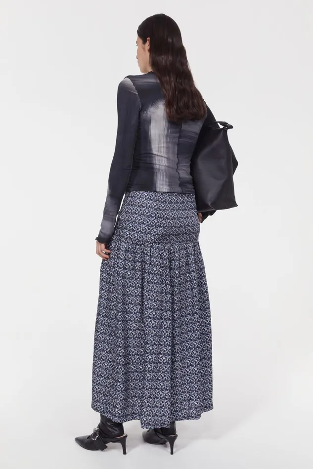 Amalthea Brush Skirt Ink Pen Women Rodebjer Skirts