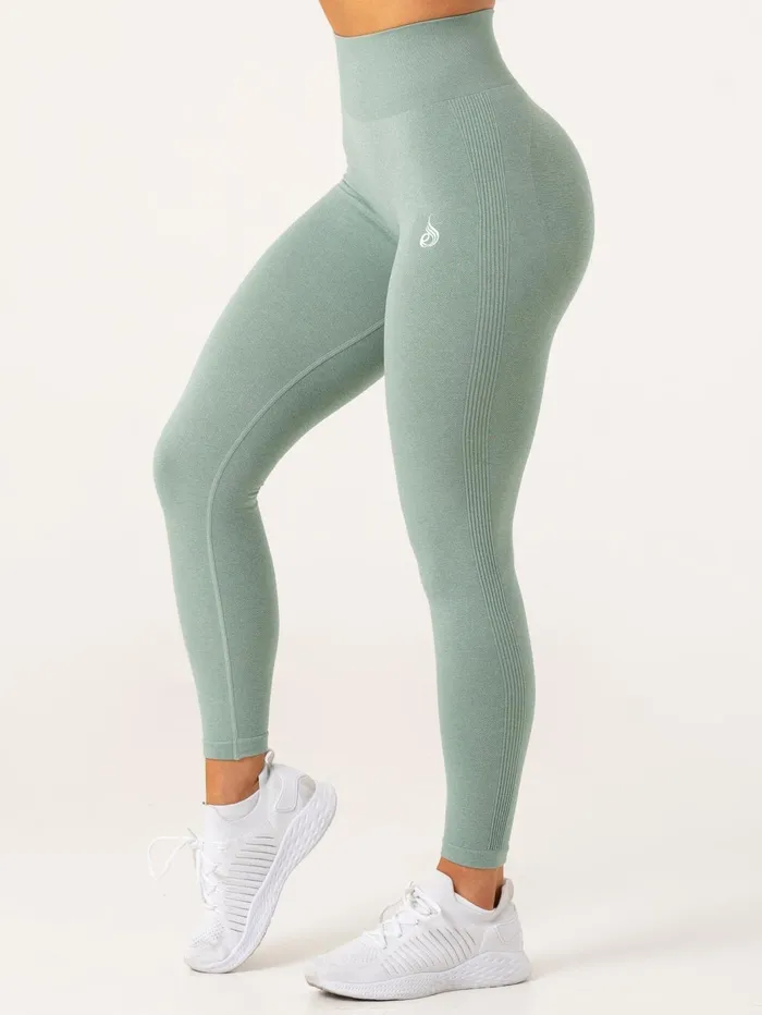 Aspire Seamless Leggings 8211 Sage Marl Women Ryderwear Leggings