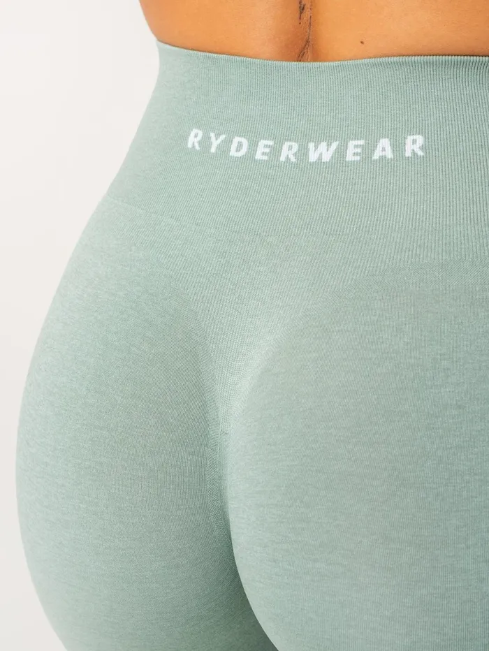Aspire Seamless Leggings 8211 Sage Marl Women Ryderwear Leggings