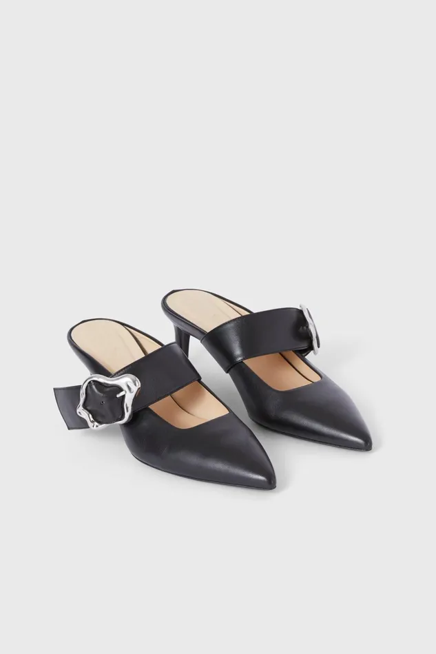 Aurora Coral Pumps Black Women Rodebjer Shoes