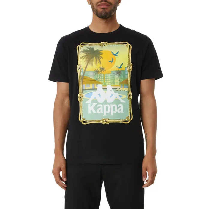 Authentic Cattawood TShirt 8211 Black Black Kappa Mens TShirts For Sale