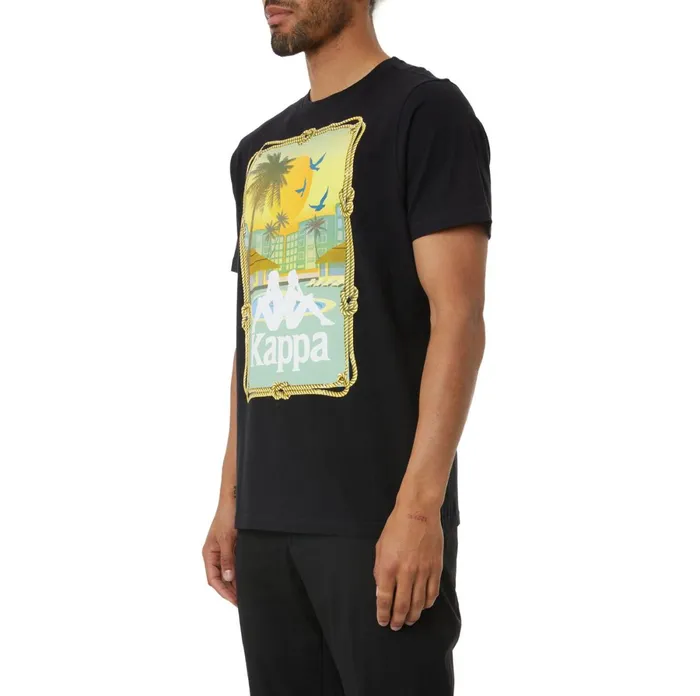 Authentic Cattawood TShirt 8211 Black Black Kappa Mens TShirts For Sale