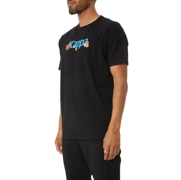 Authentic Denham TShirt 8211 Black Black Kappa Mens TShirts Christmas Gift