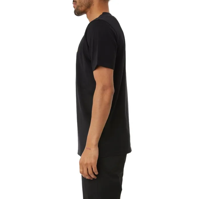 Authentic Denham TShirt 8211 Black Black Kappa Mens TShirts Christmas Gift