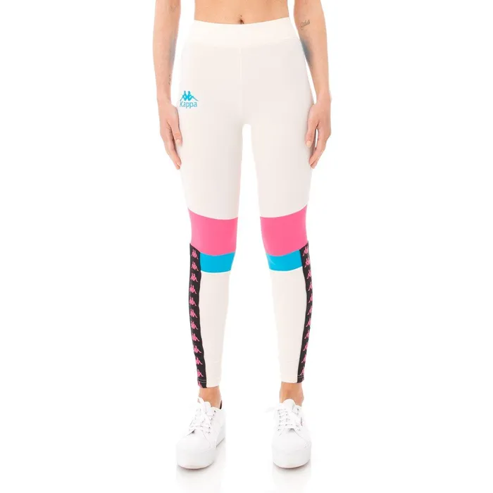 Authentic Football Beksi Leggings 8211 Cream Cream Kappa Womens Track Suits