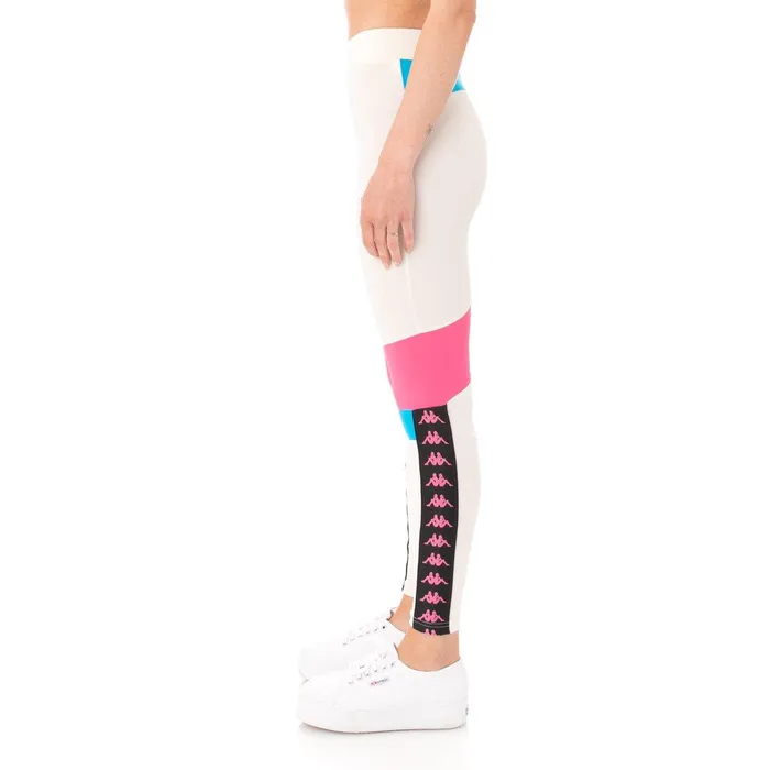 Authentic Football Beksi Leggings 8211 Cream Cream Kappa Womens Track Suits