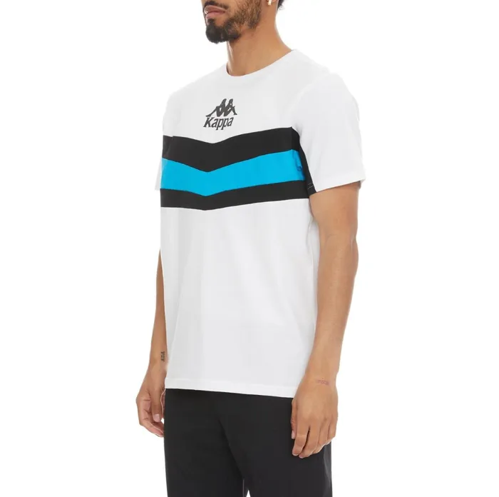Authentic Football Trenne TShirt 8211 White White Kappa Mens TShirts Gift Near Me