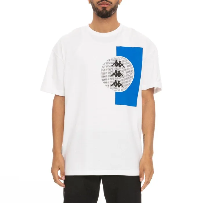 Authentic Hb Eliks TShirt 8211 White Blue Royal White Blue Royal Kappa Mens TShirts Popular Authentic Hb Eliks TShirt 8211 White Blue Royal White Blue Royal Kappa Mens TShirts Popular